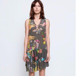 Zadig & Voltaire Tsukasa Ohtake cowboy theme Rory sleveless dress RARE Sz S